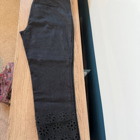 Ann Taylor - dark denim, ankle pants - Picture 2 of 2